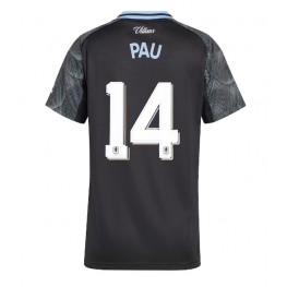 Aston Villa Pau Torres #14 Uit tenue Dames 2025-26 Korte Mouw